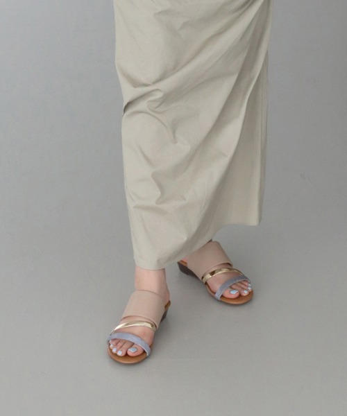 JELLY BEANS（ジェリービーンズ）の「トリプルベルトハーフウエッジサンダル(210-10360)JELLY BEANS(ジェリービーンズ)（サンダル・レディース・ブラック/ホワイト/ブルー・L/M/S）」の19枚目の写真