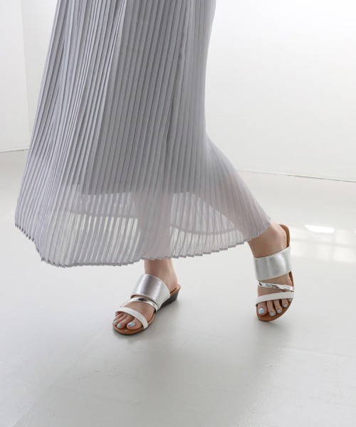 JELLY BEANS（ジェリービーンズ）の「トリプルベルトハーフウエッジサンダル(210-10360)JELLY BEANS(ジェリービーンズ)（サンダル・レディース・ブラック/ホワイト/ブルー・L/M/S）」の18枚目の写真