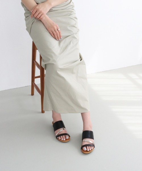 JELLY BEANS（ジェリービーンズ）の「トリプルベルトハーフウエッジサンダル(210-10360)JELLY BEANS(ジェリービーンズ)（サンダル・レディース・ブラック/ホワイト/ブルー・L/M/S）」の21枚目の写真