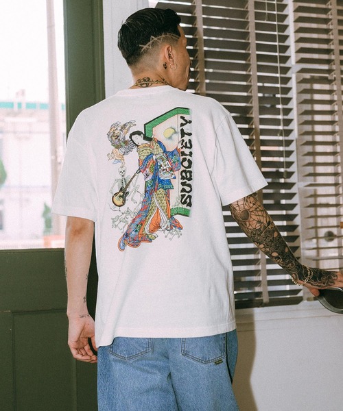 Subciety HELL TEE ホワイト HELL TEE（Tシャツ/カットソー）｜Subciety（サブサエティ）の