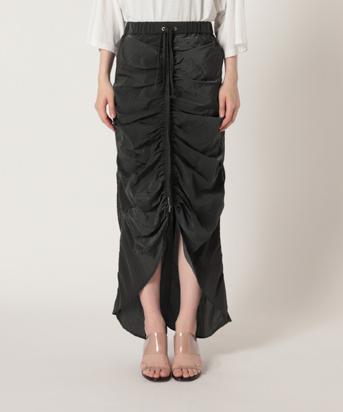 CITYSHOP（シティーショップ）の「DRAWSTRING スカート（スカート・レディース・チャコールグレー/ホワイト・36/38）」の20枚目の写真