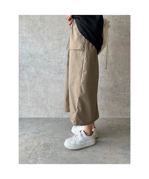 owndaily（オンデイリー）の「リップストップカーゴスカート（スカート・レディース・カーキ/ブラック・FREE）」の13枚目の写真