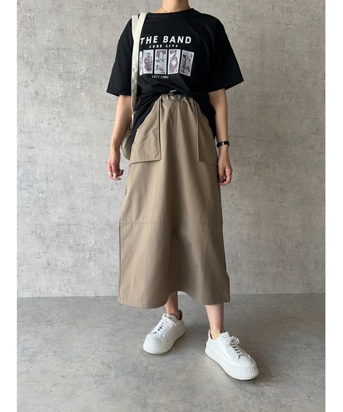 owndaily（オンデイリー）の「リップストップカーゴスカート（スカート・レディース・カーキ/ブラック・FREE）」の17枚目の写真