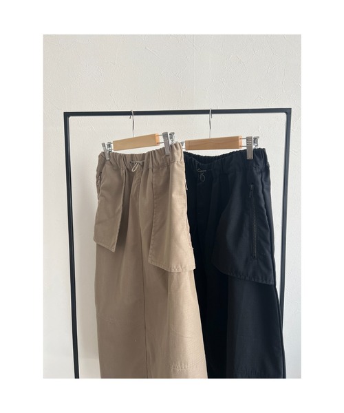 owndaily（オンデイリー）の「リップストップカーゴスカート（スカート・レディース・カーキ/ブラック・FREE）」の19枚目の写真