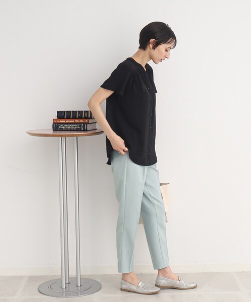 前開きスキッパ-ブラウス