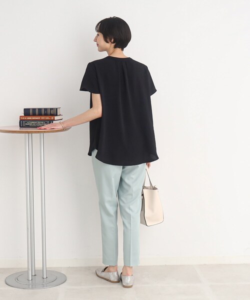 前開きスキッパ-ブラウス