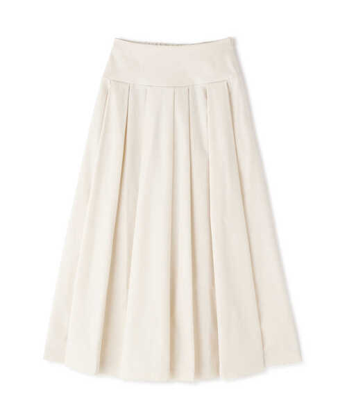 N.（N. Natural Beauty Basic）（エヌエヌナチュラルビューティーベーシック）の「【S Size Line】◆切替タックボリュームスカート（スカート・レディース・イエロー/ホワイト・SMALL/MEDIUM）」の9枚目の写真