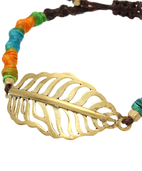 チャイハネ（チャイハネ）の「【チャイハネ】LEAFアミリーブレスレット（ブレスレット・レディース・シルバー/ゴールド・FREE）」の3枚目の写真