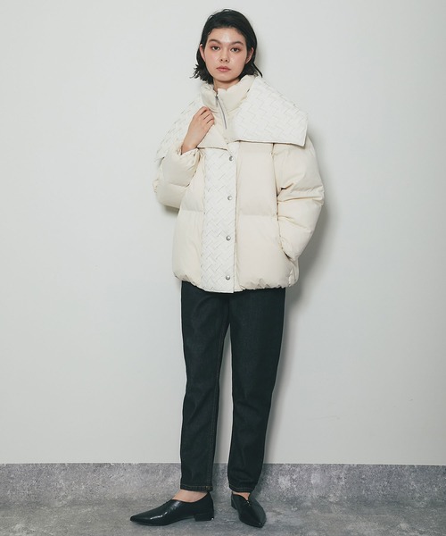 SMILE ORCHID（スマイルオーキッド）の「ダウン90％メッシュ編みダウン