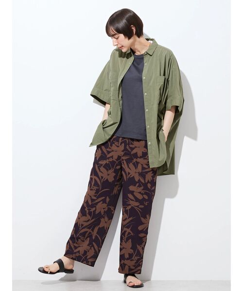 Ameri VINTAGE - Ameri VINTAGE ビックカラータックシャツ SPECIAL ITEM USA VINTAGE PRONTI EMBROIDERY TUCK DESIGN SHIRT