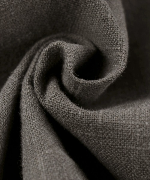 ALEXIA STAM（アリシアスタン）の「Linen Cropped Shirt /リネンシャツ＋ヘアロープ（シャツ/ブラウス・レディース・ベージュ/チャコールグレー・FREE）」の21枚目の写真