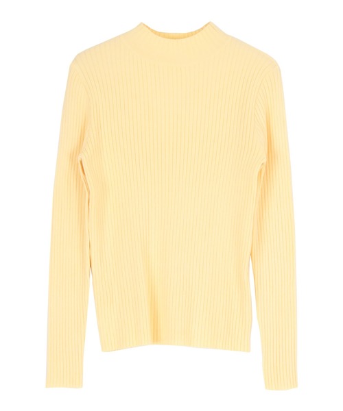 titivate(ティティベイト)の「ハイネックリブ編みニット(ニット/セーター・レディース・イエロー/ブルー/アイボリー/ブラック/レッド/チャコール/ライトグリーン・M/S)」の10枚目の写真