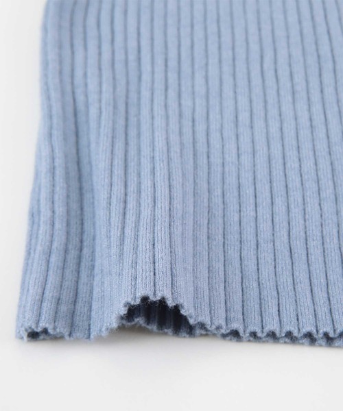 titivate(ティティベイト)の「ハイネックリブ編みニット(ニット/セーター・レディース・イエロー/ブルー/アイボリー/ブラック/レッド/チャコール/ライトグリーン・M/S)」の16枚目の写真