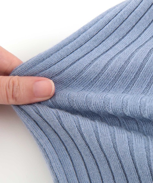 titivate(ティティベイト)の「ハイネックリブ編みニット(ニット/セーター・レディース・イエロー/ブルー/アイボリー/ブラック/レッド/チャコール/ライトグリーン・M/S)」の17枚目の写真