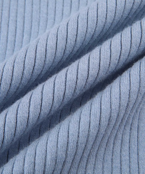 titivate(ティティベイト)の「ハイネックリブ編みニット(ニット/セーター・レディース・イエロー/ブルー/アイボリー/ブラック/レッド/チャコール/ライトグリーン・M/S)」の19枚目の写真