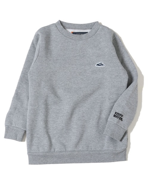 KRIFF MAYER Kid's Collection（クリフメイヤーキッズコレクション）の「【裏起毛】あたたかクルー（スウェット・キッズ・グレー/グリーン/ネイビー/サックスブルー/カラフル/レッド・130/120/170/160/150/140）」の3枚目の写真
