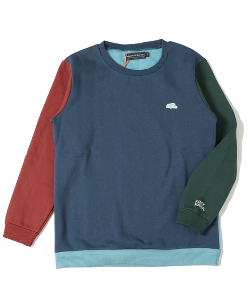 KRIFF MAYER Kid's Collection（クリフメイヤーキッズコレクション）の「【裏起毛】あたたかクルー（スウェット・キッズ・グレー/グリーン/ネイビー/サックスブルー/カラフル/レッド・130/120/170/160/150/140）」の6枚目の写真