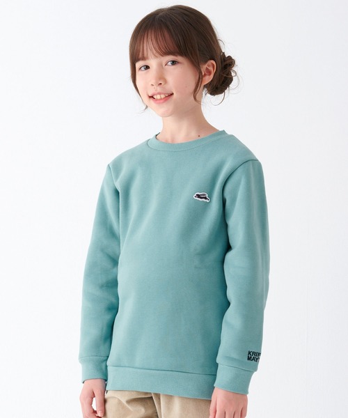 KRIFF MAYER Kid's Collection（クリフメイヤーキッズコレクション）の「【裏起毛】あたたかクルー（スウェット・キッズ・グレー/グリーン/ネイビー/サックスブルー/カラフル/レッド・130/120/170/160/150/140）」の5枚目の写真