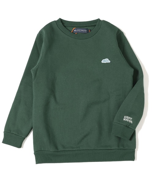 KRIFF MAYER Kid's Collection（クリフメイヤーキッズコレクション）の「【裏起毛】あたたかクルー（スウェット・キッズ・グレー/グリーン/ネイビー/サックスブルー/カラフル/レッド・130/120/170/160/150/140）」の4枚目の写真