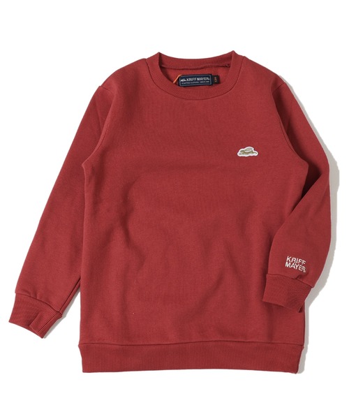 KRIFF MAYER Kid's Collection（クリフメイヤーキッズコレクション）の「【裏起毛】あたたかクルー（スウェット・キッズ・グレー/グリーン/ネイビー/サックスブルー/カラフル/レッド・130/120/170/160/150/140）」の12枚目の写真