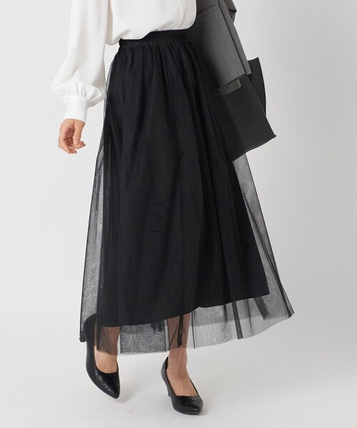 Cutie Blonde（キューティーブロンド）の「◆大人世代こそ着たい！ チュールスカート（スカート・レディース・ブラック/グレー/ブラウン系その他・00）」の2枚目の写真