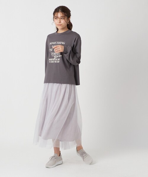 Cutie Blonde（キューティーブロンド）の「◆大人世代こそ着たい！ チュールスカート（スカート・レディース・ブラック/グレー/ブラウン系その他・00）」の4枚目の写真