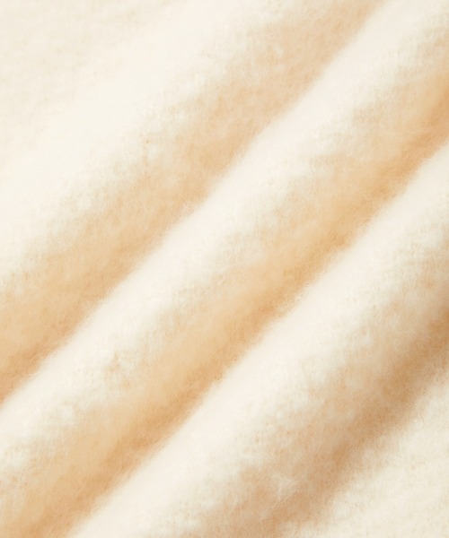 VIS（ビス）の「【リサイクルポリ】ふわふわ太フリンジマフラー（マフラー・レディース・キナリ/ラベンダー/ピンク系その他2/ライトグレー/ライトグリーン/レッド/サックスブルー/ターコイズブルー・FREE）」の10枚目の写真