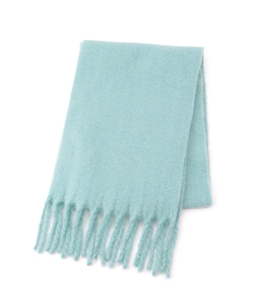 VIS（ビス）の「【リサイクルポリ】ふわふわ太フリンジマフラー（マフラー・レディース・キナリ/ラベンダー/ピンク系その他2/ライトグレー/ライトグリーン/レッド/サックスブルー/ターコイズブルー・FREE）」の11枚目の写真