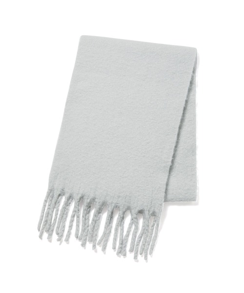 VIS（ビス）の「【リサイクルポリ】ふわふわ太フリンジマフラー（マフラー・レディース・キナリ/ラベンダー/ピンク系その他2/ライトグレー/ライトグリーン/レッド/サックスブルー/ターコイズブルー・FREE）」の12枚目の写真