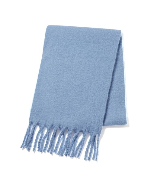 VIS（ビス）の「【リサイクルポリ】ふわふわ太フリンジマフラー（マフラー・レディース・キナリ/ラベンダー/ピンク系その他2/ライトグレー/ライトグリーン/レッド/サックスブルー/ターコイズブルー・FREE）」の18枚目の写真