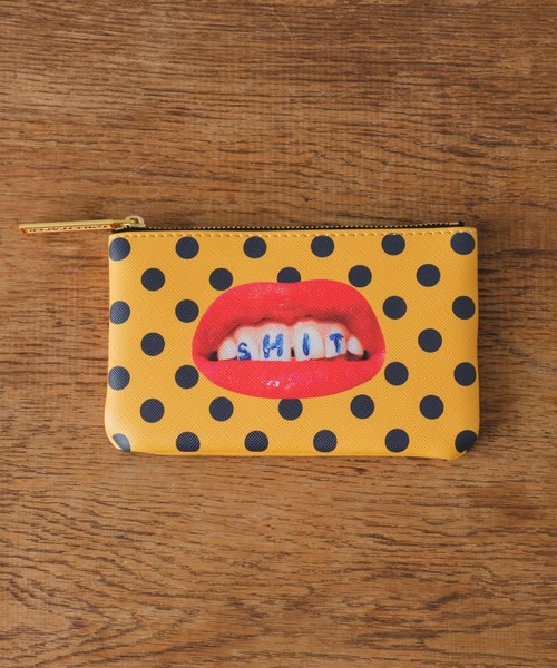 SELETTI（セレッティ）の「SELETTI×TOILETPAPER PUケース Sサイズ（ポーチ・レディース・イエロー/ブラック・フリー）」の4枚目の写真