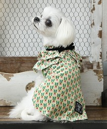 犬服 ハンドメイド パステルカラー イエロー シャーリングブラウス 犬服 ハンドメイド パステルカラー イエロー シャーリングブラウス