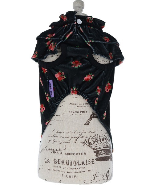 ANNA SUI(アナスイ)の「ANNA SUI/ケープ風ベロアワンピース(ペットウェア・レディース・ブラック/イエロー・S/M/L/2M/XS/2L/2XS)」の5枚目の写真
