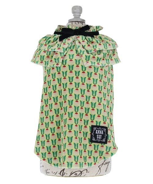 ANNA SUI(アナスイ)の「ANNA SUI/ケープ風ベロアワンピース(ペットウェア・レディース・ブラック/イエロー・S/M/L/2M/XS/2L/2XS)」の6枚目の写真