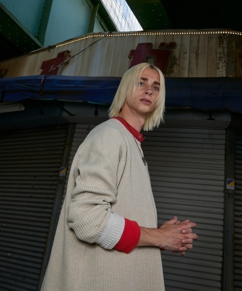 rehacer（レアセル）の「rehacer : Wakayama Waffle Rib CS / 和歌山ワッフル リブ カットソー（Tシャツ/カットソー・メンズ・ブラック/ベージュ・SMALL/MEDIUM/LARGE/X-LARGE）」の20枚目の写真