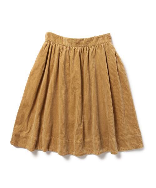 BEAMS BOY（ビームスボーイ）の「BEAMS BOY / 太コード ギャザースカート（スカート・レディース・ブラック/ベージュ・ONE SIZE）」の8枚目の写真