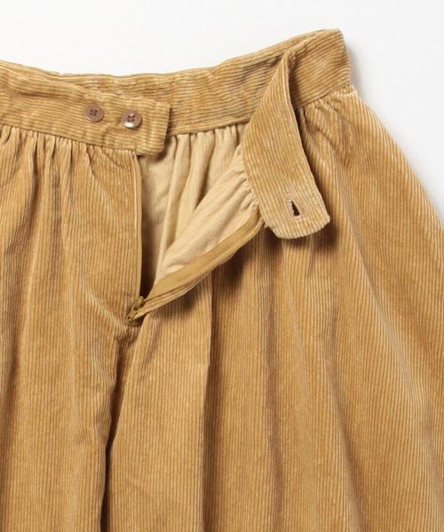 BEAMS BOY（ビームスボーイ）の「BEAMS BOY / 太コード ギャザースカート（スカート・レディース・ブラック/ベージュ・ONE SIZE）」の11枚目の写真