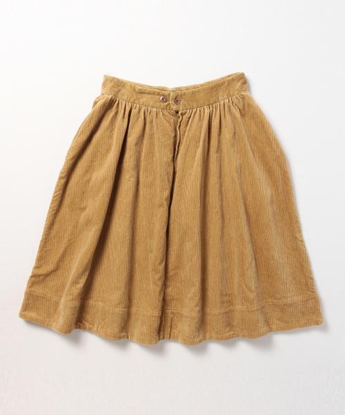 BEAMS BOY（ビームスボーイ）の「BEAMS BOY / 太コード ギャザースカート（スカート・レディース・ブラック/ベージュ・ONE SIZE）」の7枚目の写真