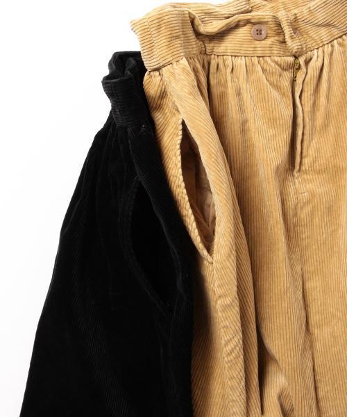 BEAMS BOY（ビームスボーイ）の「BEAMS BOY / 太コード ギャザースカート（スカート・レディース・ブラック/ベージュ・ONE SIZE）」の19枚目の写真