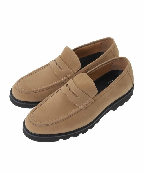 a.v.v（アーヴェヴェ）の「スエードローファー（ローファー・メンズ・ベージュ・27.5/26.5）」の2枚目の写真