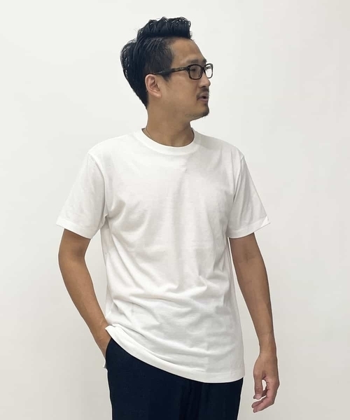 a.v.v(アーヴェヴェ)の「【カットソー+半袖インナーの2点セット】ヘリンボンジャカードカットソー(Tシャツ/カットソー・メンズ・グリーン/ボルドー/ネイビー・46/48/50/44)」の6枚目の写真