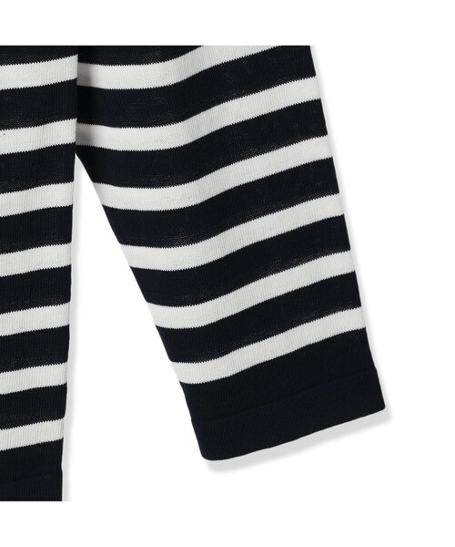 Felisi Golf(フェリージゴルフ)の「メンズ|Felisi IL GOLF(フェリージ イル ゴルフ) ストライプボートネックニット MS STRIPE LS BOAT NECK KNIT(ニット/セーター・メンズ・グレー/ホワイト/ネイビー/ベージュ・S/XL/M/L)」の11枚目の写真