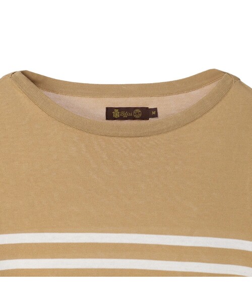 Felisi Golf(フェリージゴルフ)の「メンズ|Felisi IL GOLF(フェリージ イル ゴルフ) ストライプボートネックニット MS STRIPE LS BOAT NECK KNIT(ニット/セーター・メンズ・グレー/ホワイト/ネイビー/ベージュ・S/XL/M/L)」の15枚目の写真