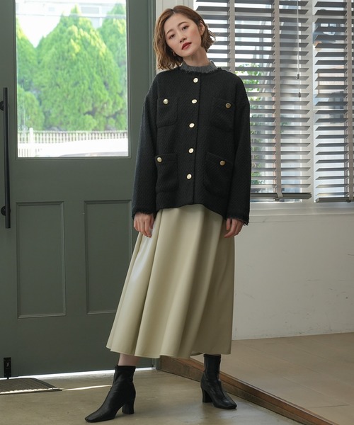 TRUDEA(トルディア)の「ミックスツイードブルゾン(ブルゾン・レディース・ブラウン/ブラック/ライトグレー・MEDIUM)」の10枚目の写真