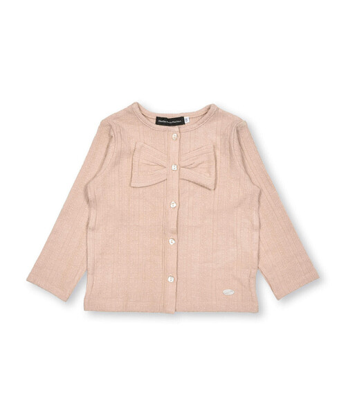 BeBe Petits Pois Vert(ベベプチポワヴェール)の「【店舗限定】ニット風リボンカーディガン(95~150cm)(カーディガン/ボレロ・キッズ・ブラック/ベージュ・120cm/130cm/95cm/110cm/100cm/140cm/150cm)」の15枚目の写真