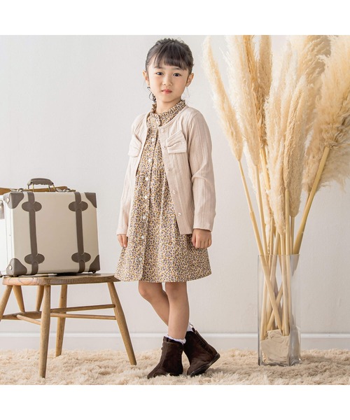BeBe Petits Pois Vert(ベベプチポワヴェール)の「【店舗限定】ニット風リボンカーディガン(95~150cm)(カーディガン/ボレロ・キッズ・ブラック/ベージュ・120cm/130cm/95cm/110cm/100cm/140cm/150cm)」の21枚目の写真