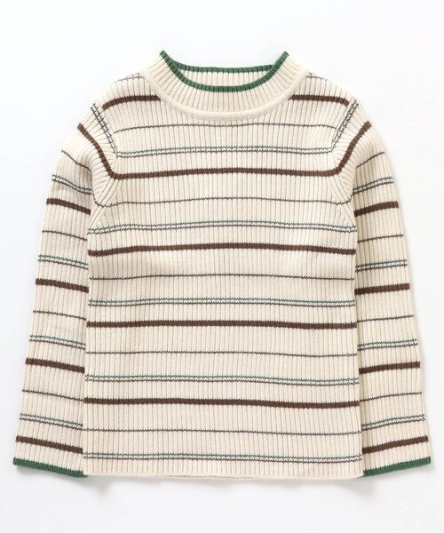BREEZE（ブリーズ）の「もちもちリブニットトップス（ニット/セーター・キッズ・アイボリー/ブラック/イエロー/ベージュ・130/80/90/110/100/140/120）」の2枚目の写真
