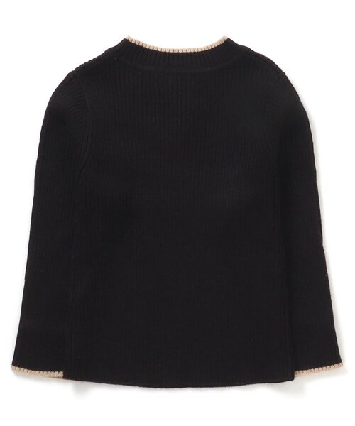 BREEZE（ブリーズ）の「もちもちリブニットトップス（ニット/セーター・キッズ・アイボリー/ブラック/イエロー/ベージュ・130/80/90/110/100/140/120）」の8枚目の写真