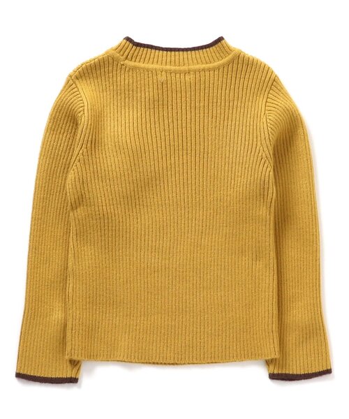 BREEZE（ブリーズ）の「もちもちリブニットトップス（ニット/セーター・キッズ・アイボリー/ブラック/イエロー/ベージュ・130/80/90/110/100/140/120）」の10枚目の写真