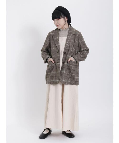 匿名発送　ノーリーズ　テーラードジャケット　ブラウン　ウールライク すべてのジャケット/アウター｜ジャケット/アウター｜複数